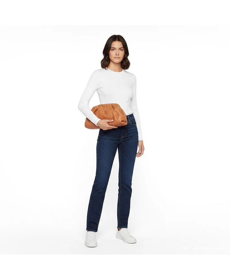 Pre-Owned Bottega Veneta Leather Clutch