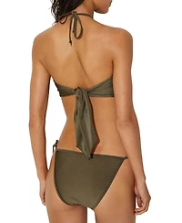 Reiss Women's Janina Shimmer Bandeau Bikini Top