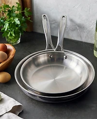 GreenPan Bobby Flay Stainless Steel 2 Piece Frypan Set