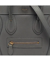 Pre-Owned Celine Women's Nano Luggage Grained Leather Tote