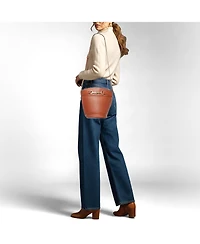 Pre-Owned Celine Women's Crecy Horsebit Leather Bucket Bag