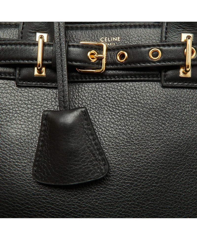 Pre-Owned Celine Women's Teen Conti Satchel in Grained Leather