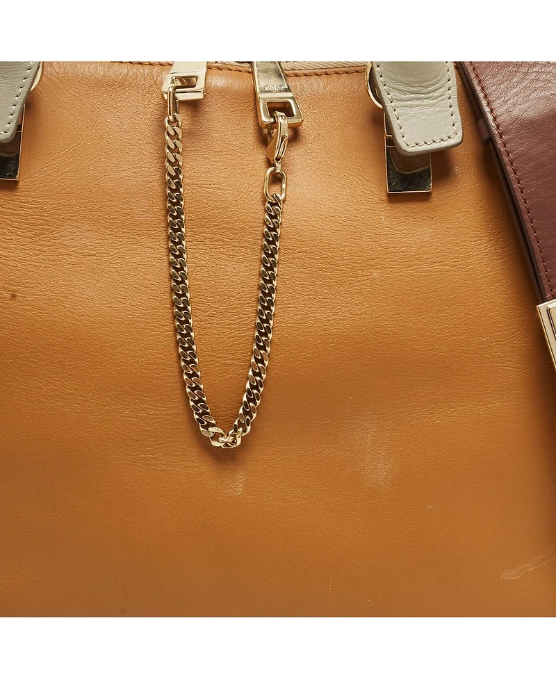 Pre-Owned Chloe Women's Baylee Medium Tricolor Leather Tote
