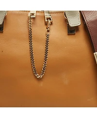 Pre-Owned Chloe Women's Baylee Medium Tricolor Leather Tote