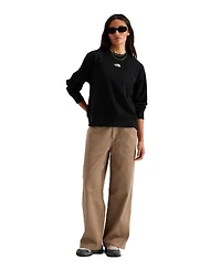 The North Face Women's Tnf Double Knit Crew Relaxed-Fit Ribbed Cuffs and Hem Sweatshirt
