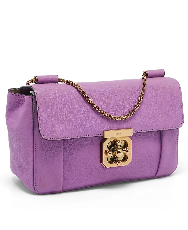 Pre-Owned Chloe women's Drew Medium Pebbled Leather Shoulder Bag