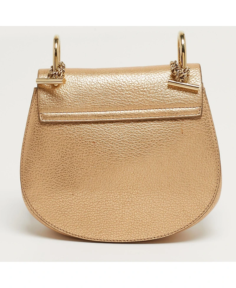 Pre-Owned Chloe women's Drew Medium Pebbled Leather Shoulder Bag