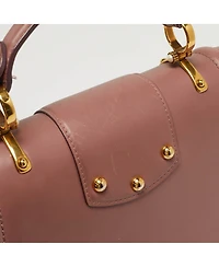 Pre-Owned Dolce & Gabbana Dolce Women's Dg Amore Leather Top Handle Satchel