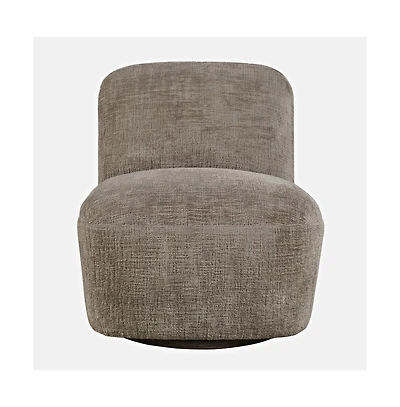 Jofran Josie Upholstered Contemporary Casual Swivel Accent Chair