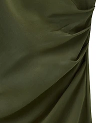 Mango Women's Long-Sleeve Mini Boat-Neck Dress