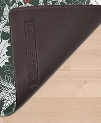 Laura Ashley Christmas Holly Leaves Non-Slip Kitchen Wellness Mat, 17.5" x 48"