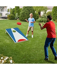 Cornhole Board Set, 3 x 2 ft with 8 Bean Bags and Folding Legs.