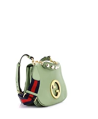 Pre-Owned Gucci Medium Web Blondie Shoulder Flap Bag Leather