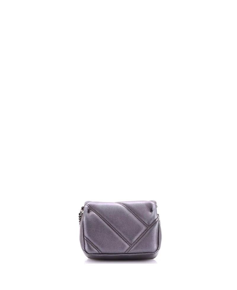Pre-Owned Bvlgari Micro Serpenti Cabochon Shoulder Bag Diagonal Quilted Leather