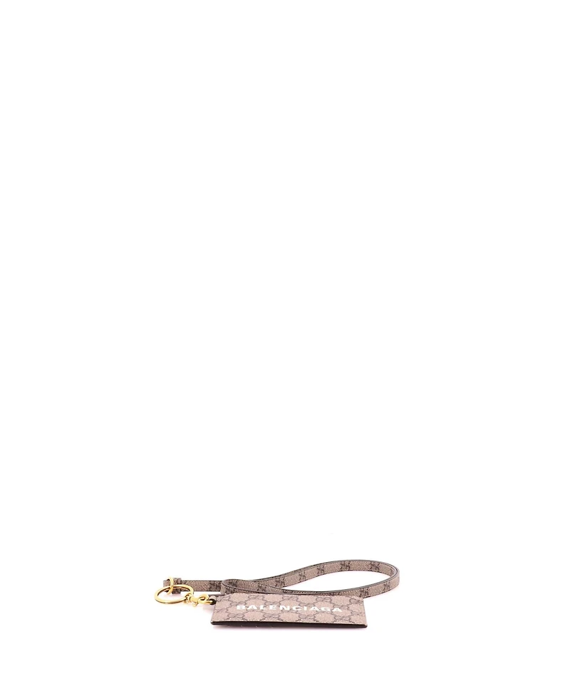 Pre-Owned Gucci x Balenciaga The Hacker Project Zip Card Case with Strap Gg Coated Canvas