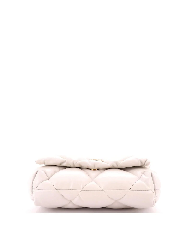 Pre-Owned Balenciaga Medium Touch Clutch Quilted Puffy Leather