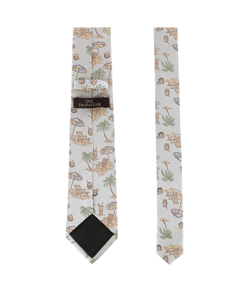 Trafalgar Men's Beach Get A Way Silk Novelty Necktie