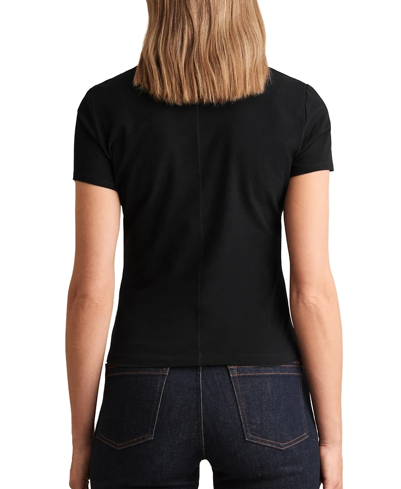 Reiss Women's Jolie Stretch-Cotton Crew-Neck T-Shirt