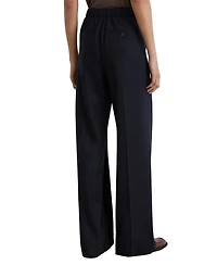 Reiss Women's Solene Wool-Blend Drawstring Wide-Leg Suit Trousers
