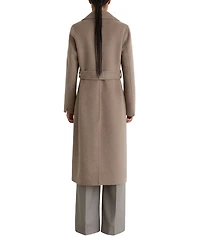 Reiss Women's Thea Wool-Blend Double-Breasted Blind-Seam Coat with Cashmere