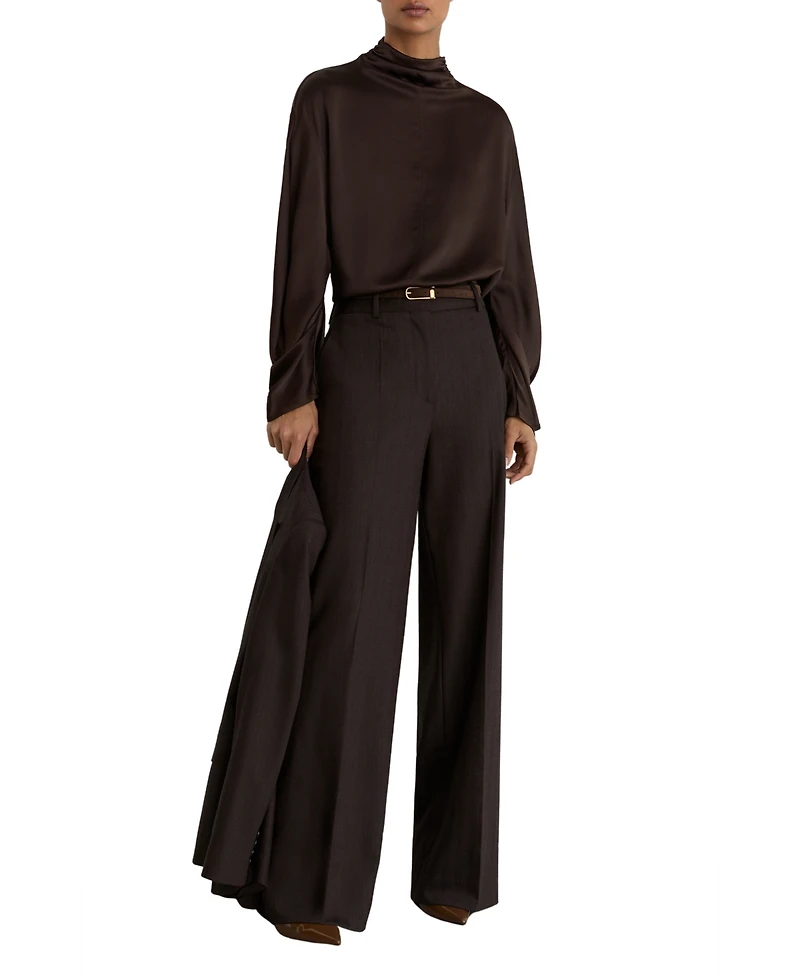 Reiss Women's Meena Silk High-Neck Blouse
