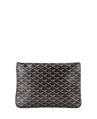 Pre-Owned Goyard Mm Senat Zip Pouch Coated Canvas