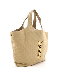 Pre-Owned Saint Laurent Maxi Icare Shopping Tote Quilted Nubuck