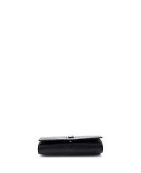 Pre-Owned Saint Laurent Large Classic Monogram Clutch Embossed Leather