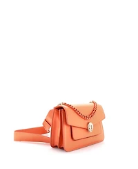 Pre-Owned Bvlgari Small Serpenti Forever Maxi Chain Crossbody Bag Leather