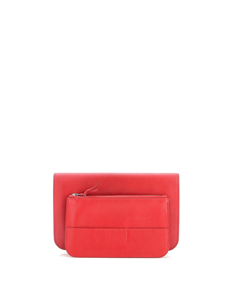 Pre-Owned Hermes Dogon Duo Combined Wallet Leather