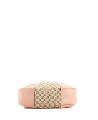 Pre-Owned Gucci Large Bree Hobo Gg Canvas with Leather