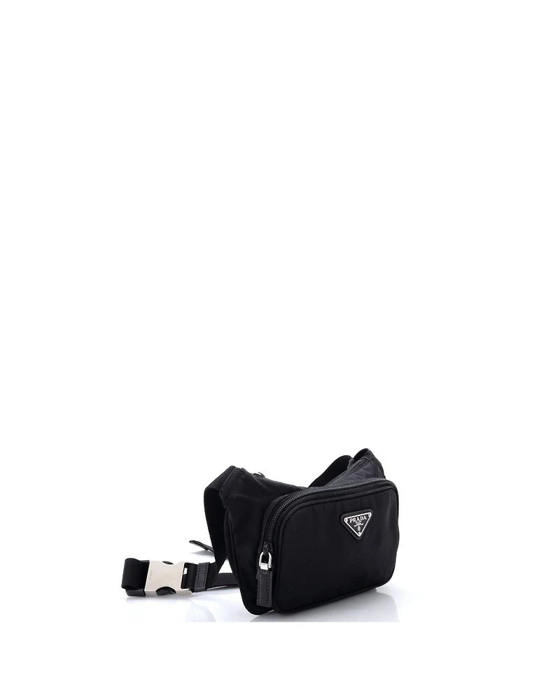 Pre-Owned Prada Small Zip Waist Bag Tessuto