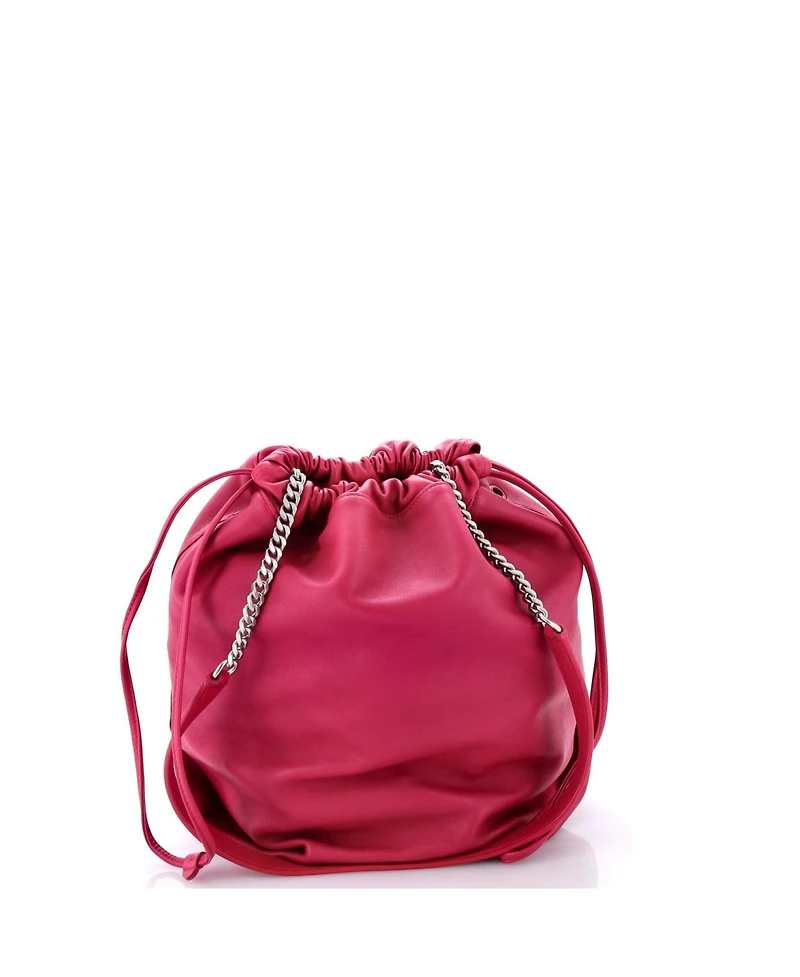 Pre-Owned Saint Laurent Large Teddy Bucket Bag Leather