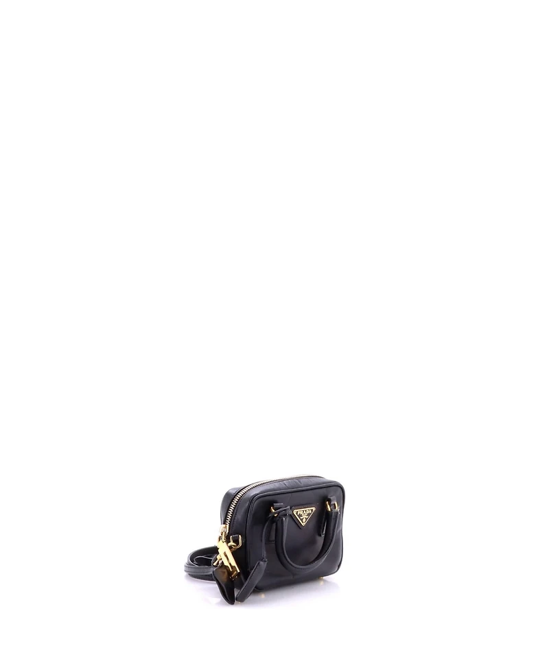 Pre-Owned Prada Mini Bauletto Bag Saffiano Leather