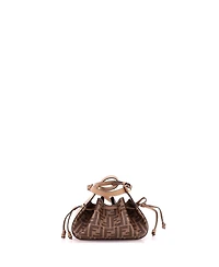 Pre-Owned Fendi Mini Pomodorino Bucket Bag Zucca Coated Canvas