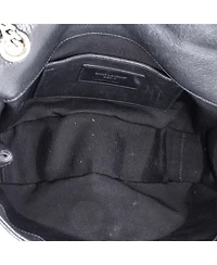Pre-Owned Saint Laurent Medium Classic Monogram Slouchy Envelope Satchel Matelasse Chevron Leather