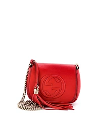 Pre-Owned Gucci Small Soho Chain Crossbody Bag Leather