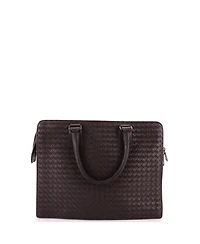Pre-Owned Bottega Veneta Large Top Zip Briefcase Intrecciato Nappa