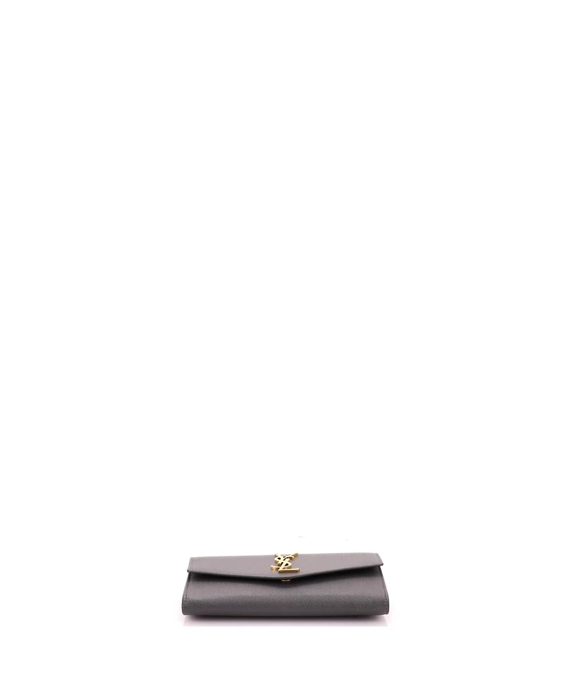 Pre-Owned Saint Laurent Uptown Chain Wallet Leather