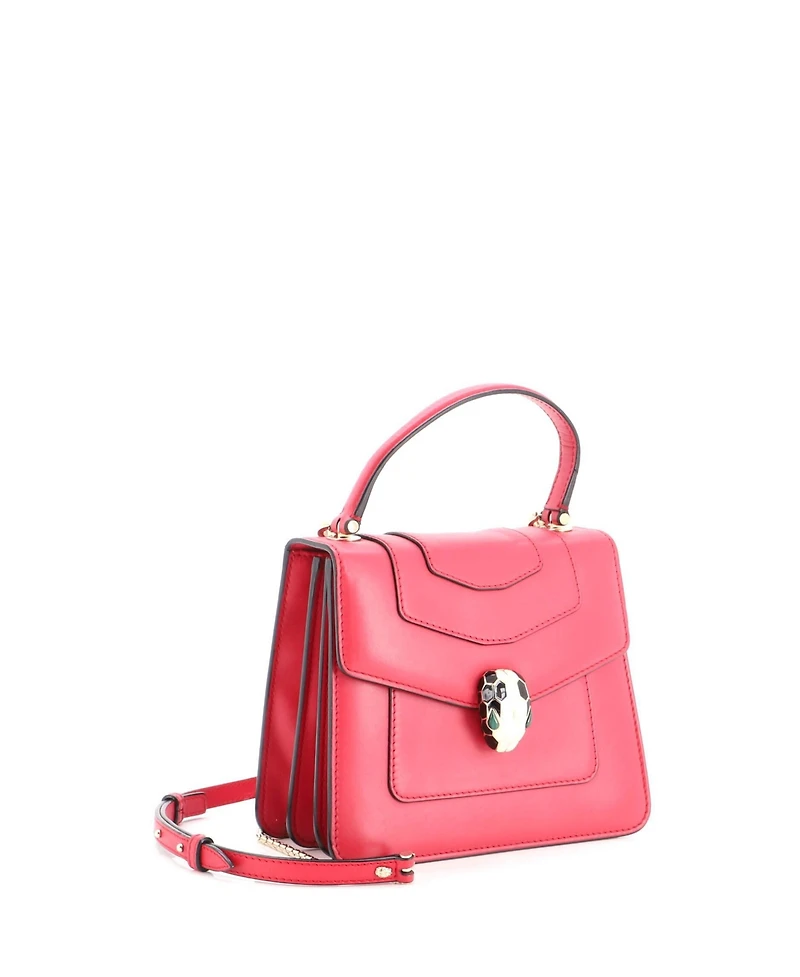 Pre-Owned Bvlgari Small Serpenti Forever Top Handle Bag Leather