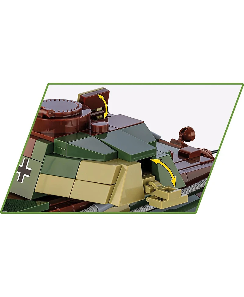 Cobi Historical Collection Wwii Panzer Vi Ausf. B Konigstiger Tank 802-Piece Building Set, Ages 10+