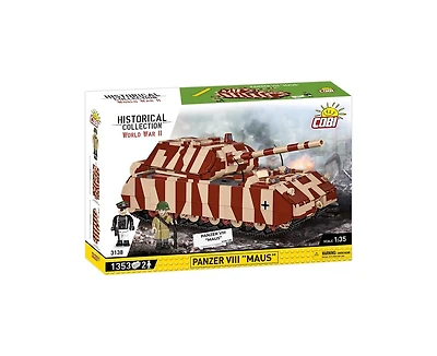Cobi Wwii Panzer Viii Maus Tank 1353-Piece Building Set, Ages 11+