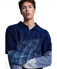Desigual Men's Checkered Polo T-shirt