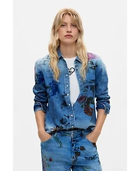 Desigual Women's Printed Straight Jeans
