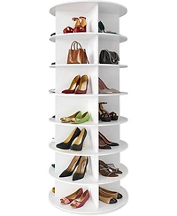 SpaceAid 7 Tier Rotating Shoe Rack Tower, 360degree(s) Spinning Shoe Organizer Carousel for Closet Storage, Vertical Shoe Display Rack