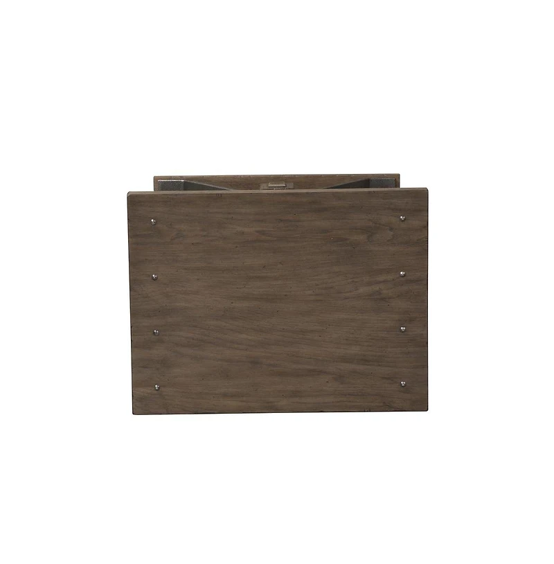 Liberty Furniture Sonoma Road Chair Side Table in Weathered Beaten Bark