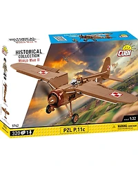 Cobi Historical Collection Wwii Pzl P.11c 320-Piece Building Set, Ages 7+