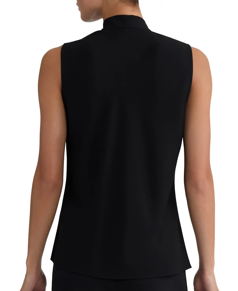 Kasper Women's Sleeveless Tie-Neck Top, Regular & Petite
