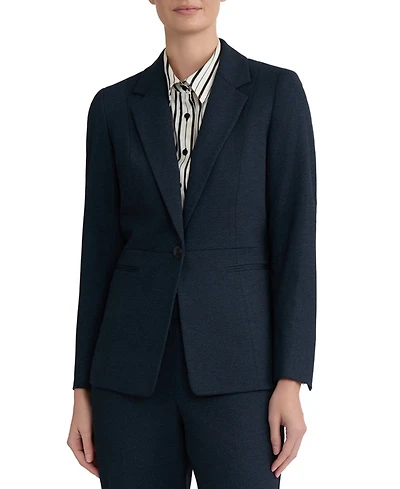 Kasper Women's Notch-Collar Waist-Seam Blazer