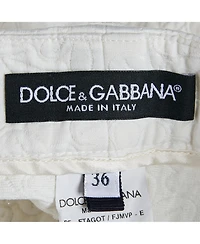 Pre-Owned Dolce & Gabbana Women's Floral Zip-Fly Shorts, 7" Inseam